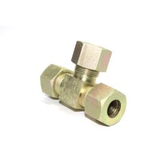 MS Equal Tee Union Couplings Hydraulic 'S' Series Ferrule Fitting